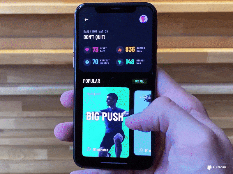 Fitness App by Andrej Roman