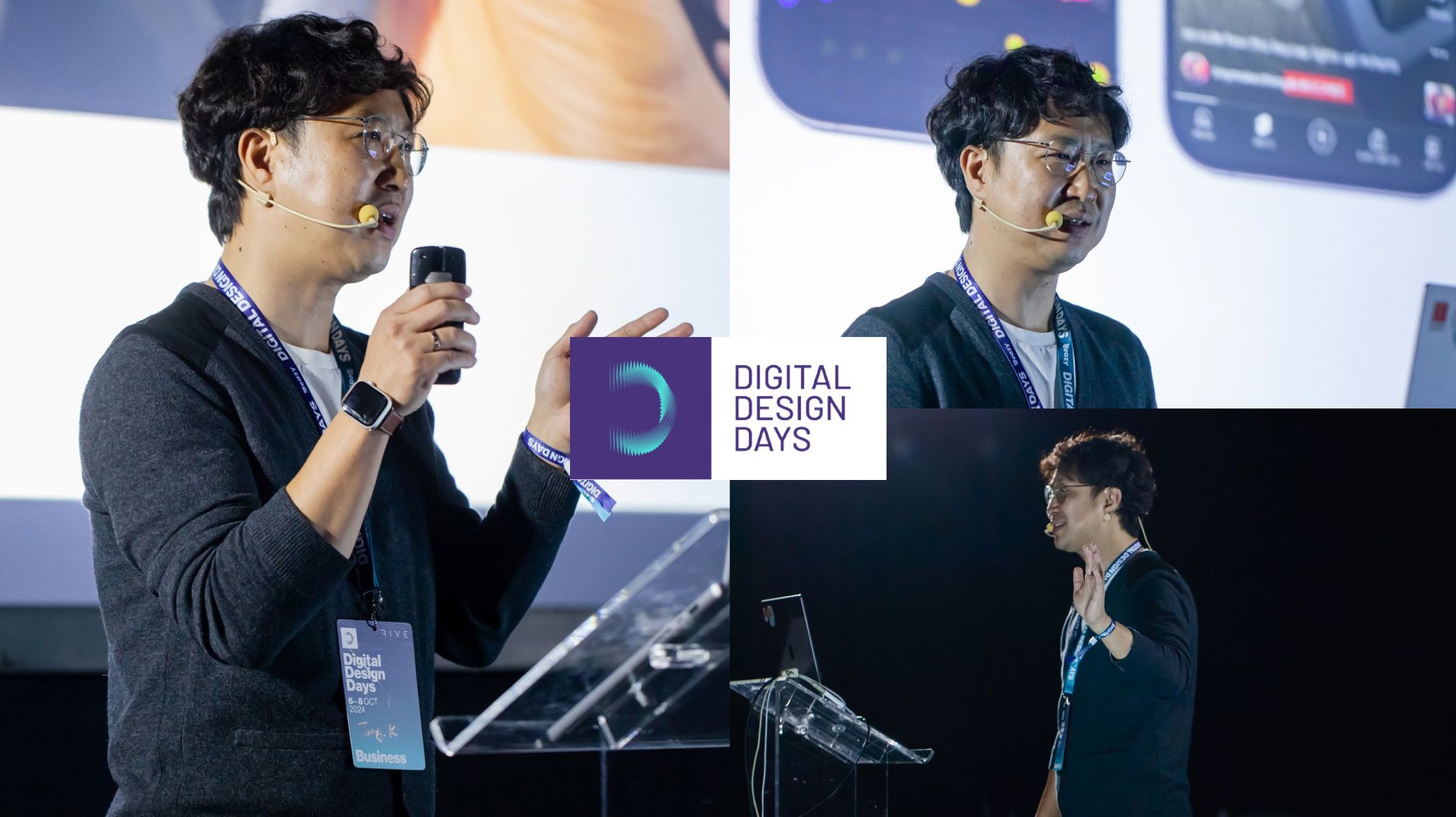 Tony Kim (ProtoPie CEO) giving speech at DDD