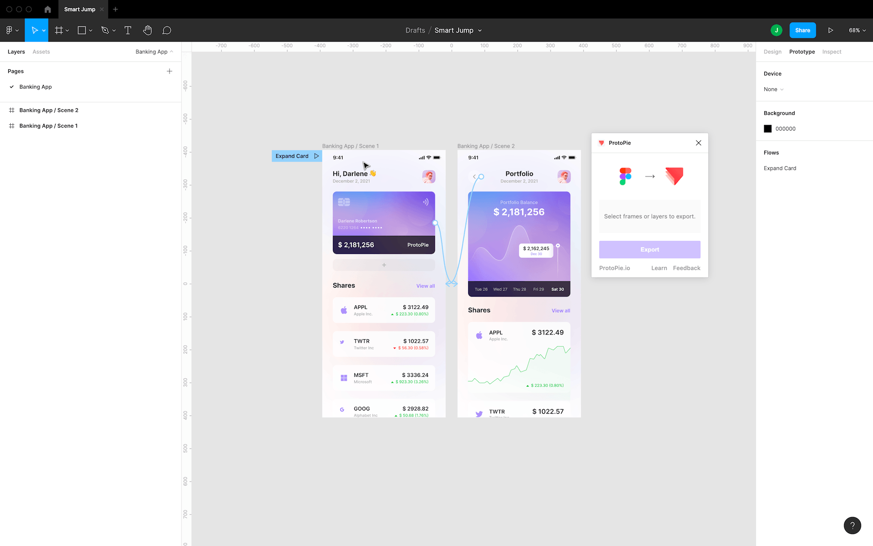 importing from Figma to ProtoPie