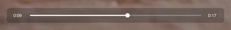 video player's current playtime