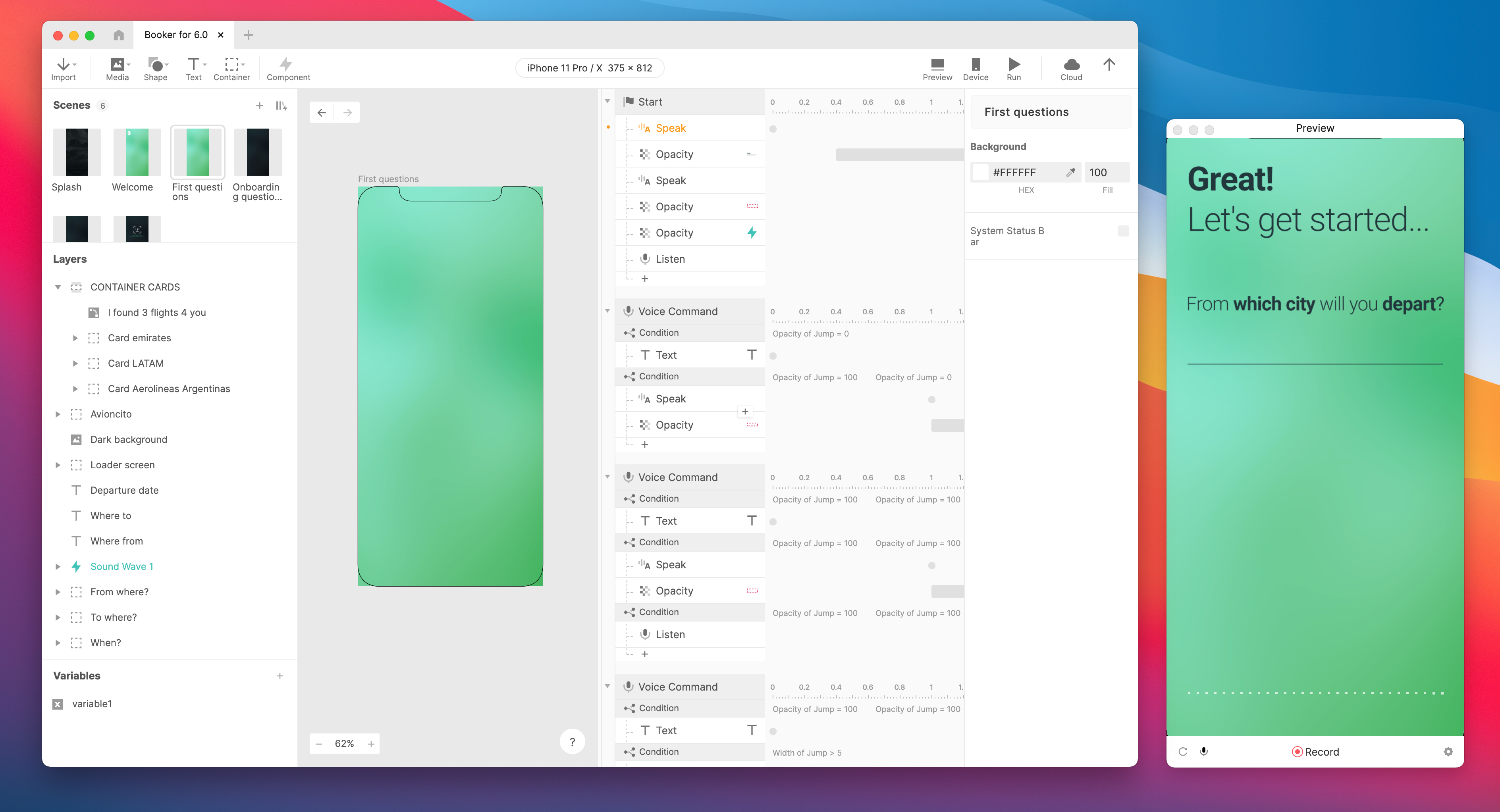 Building flight booking app