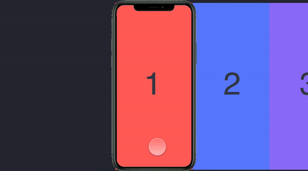 Sliding to left - right effect gif