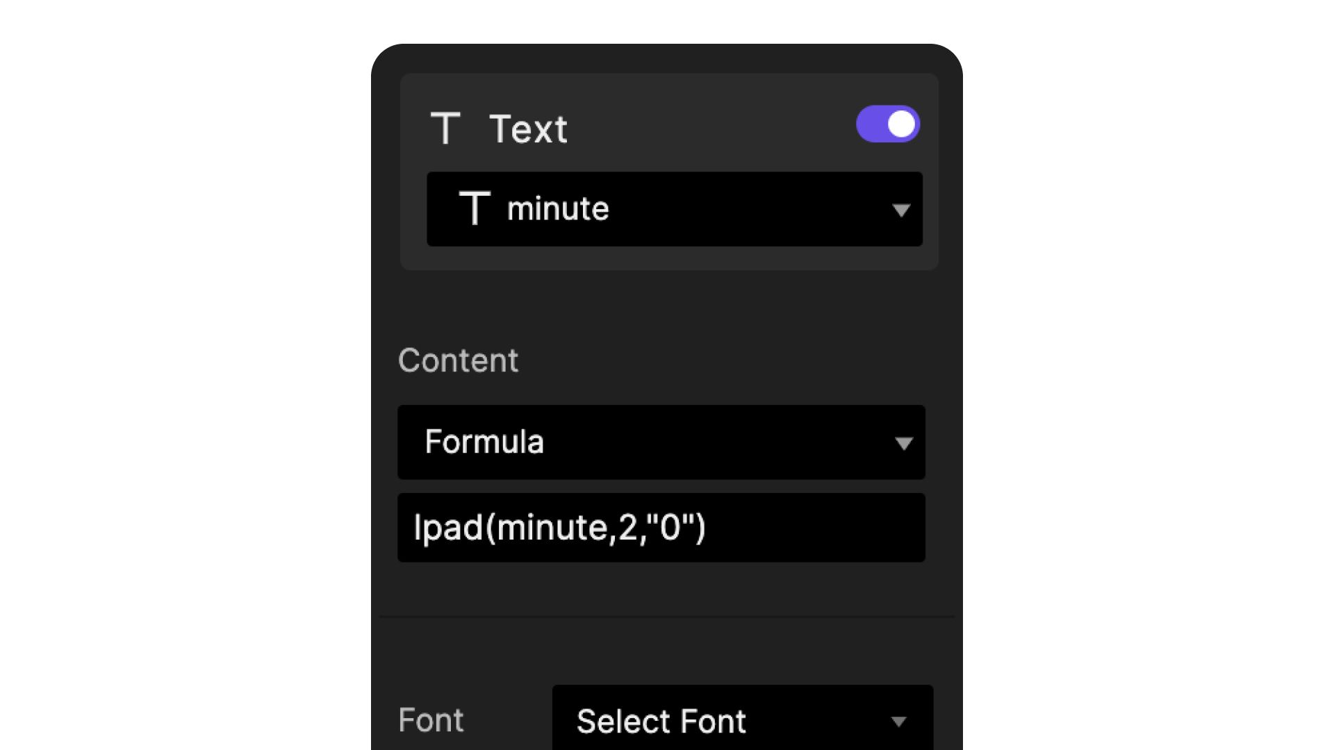 Create a Text response under the assign