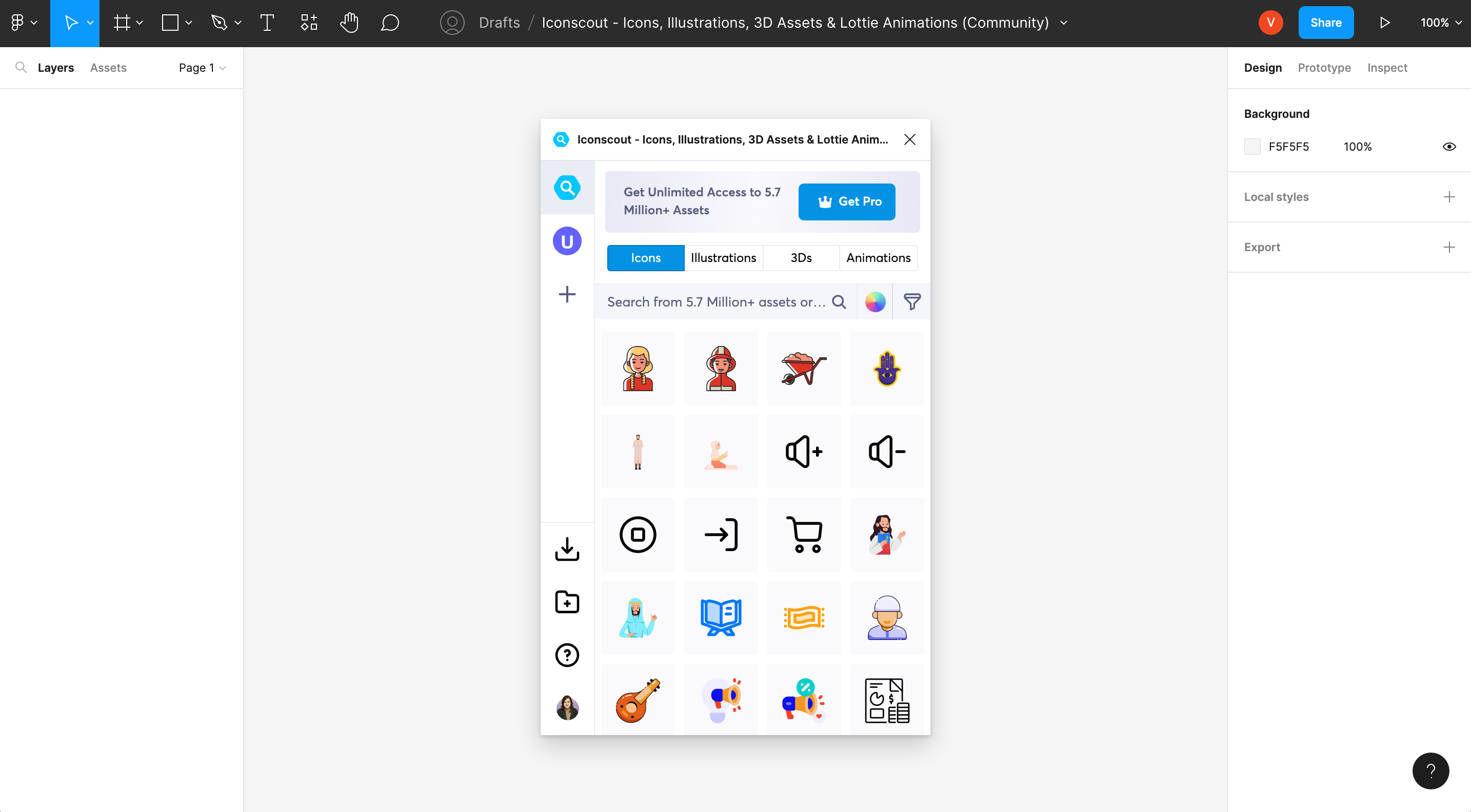 Icon scout figma plugin