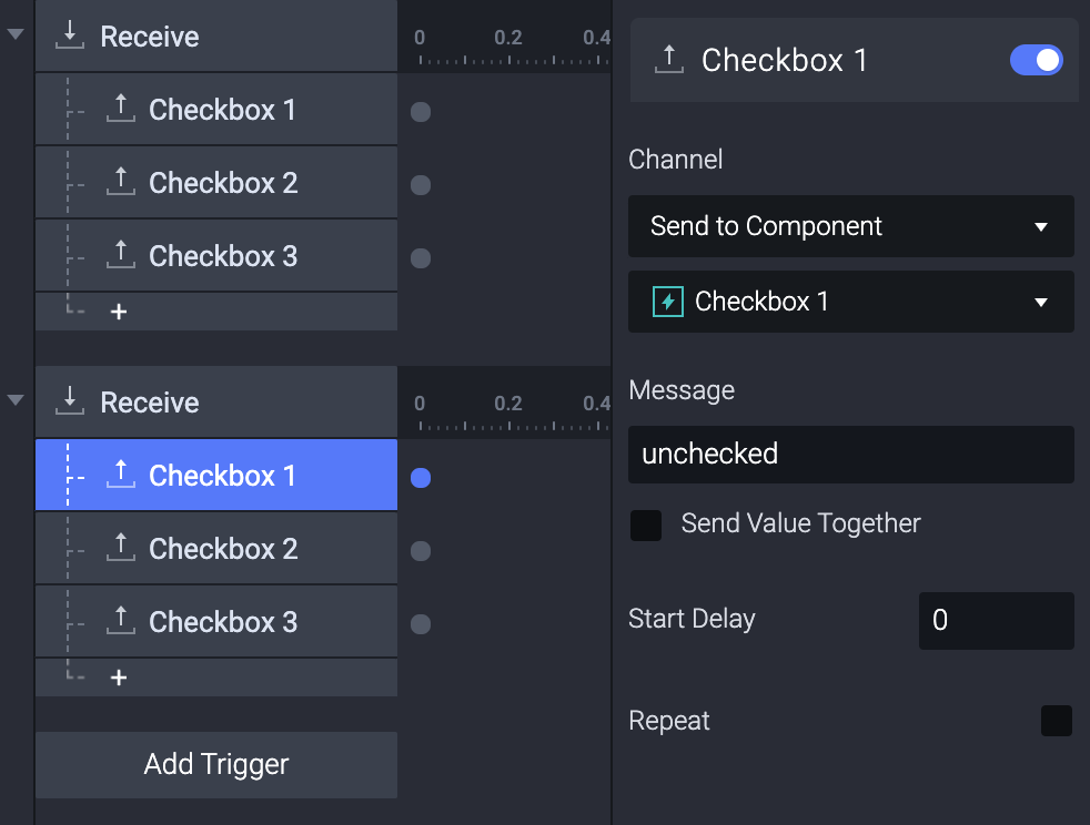 Add a Send response to each item individually