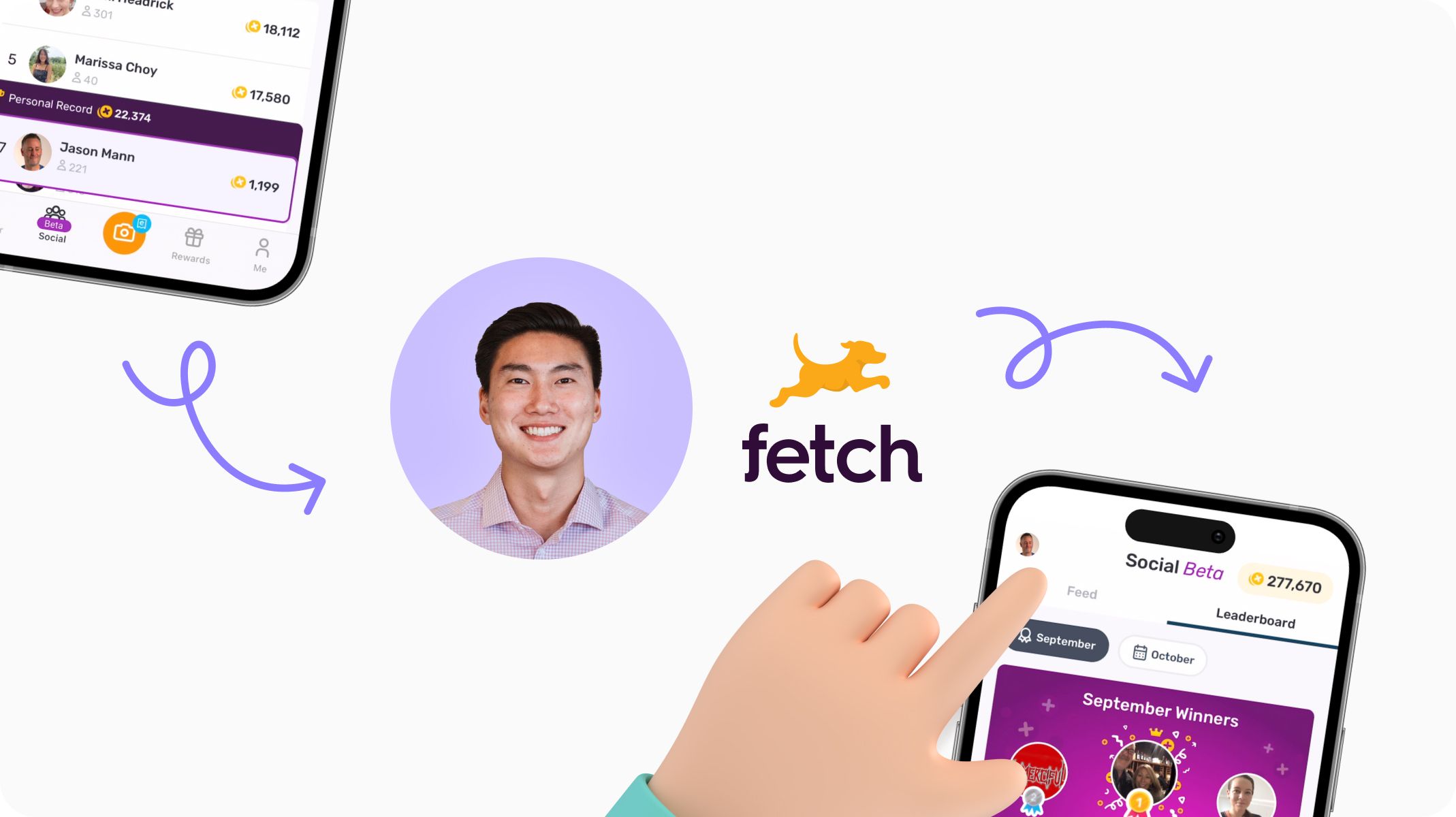 webinar guest speaker profile picture next to fetch logo