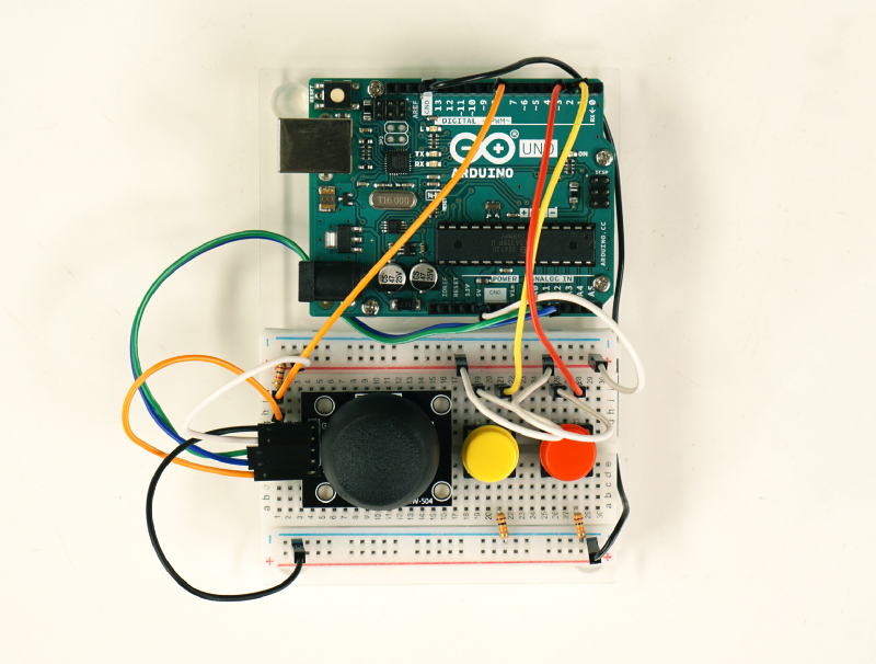 Finished setup of breadboard and microcontroller