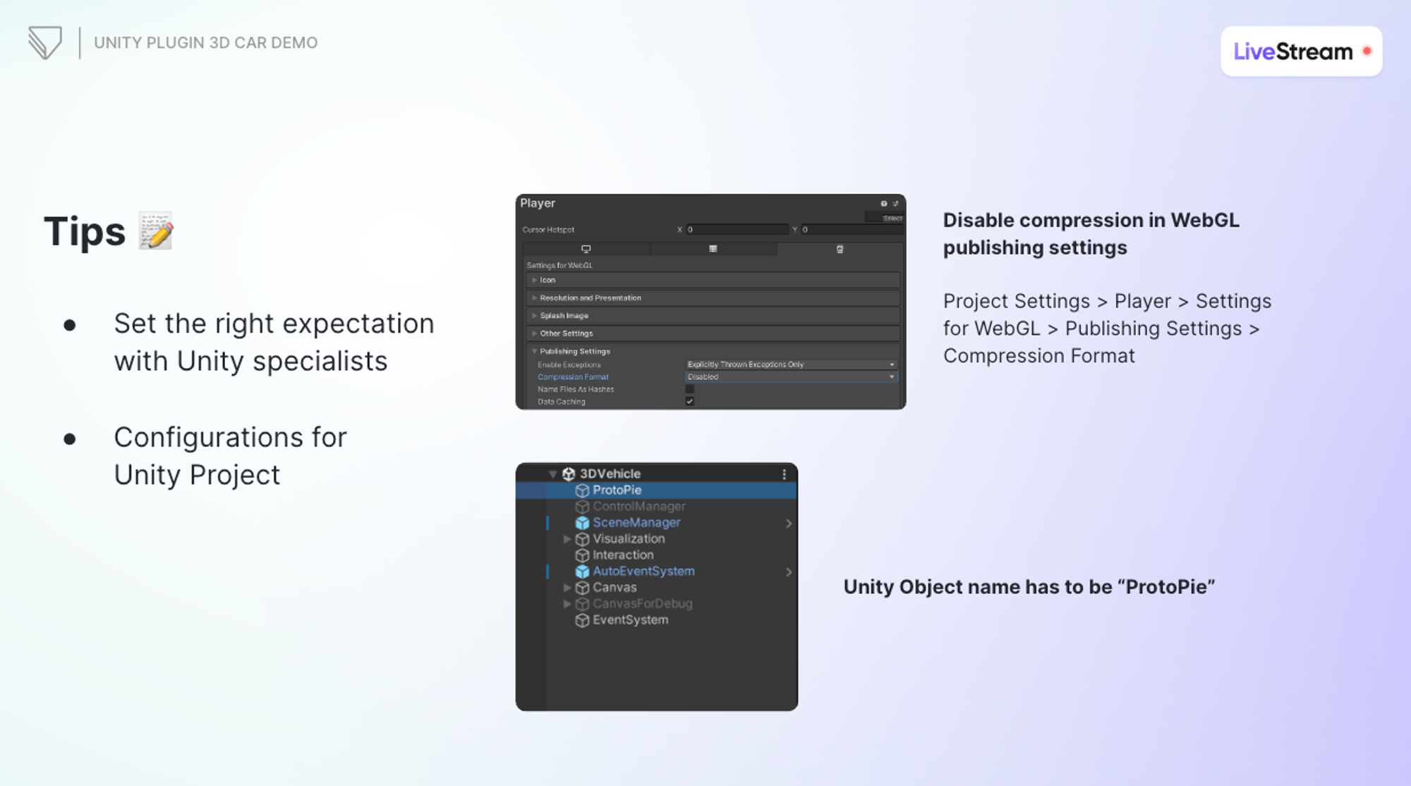 Tips for effective Unity-ProtoPie integration.