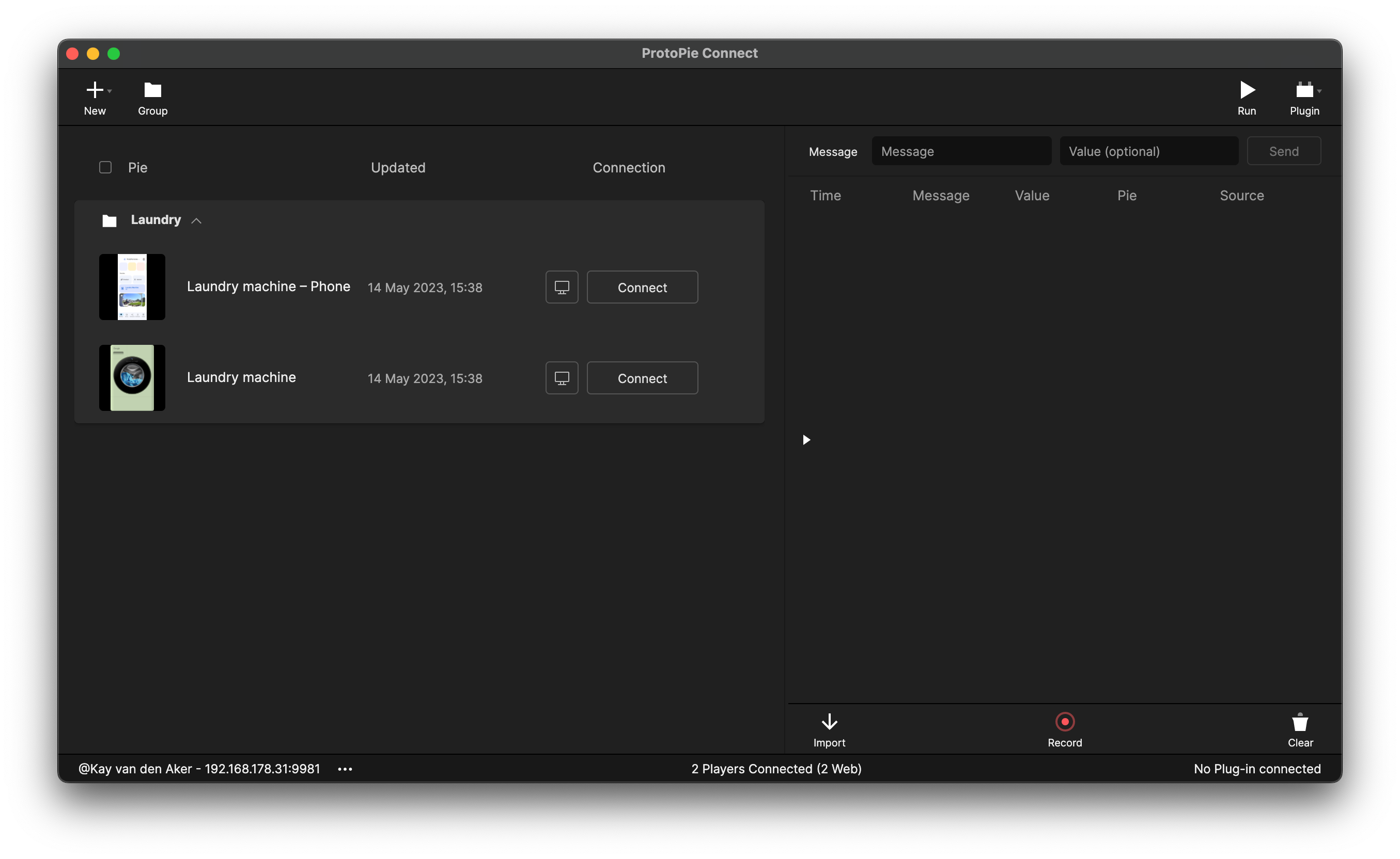 two finished prototype files in ProtoPie