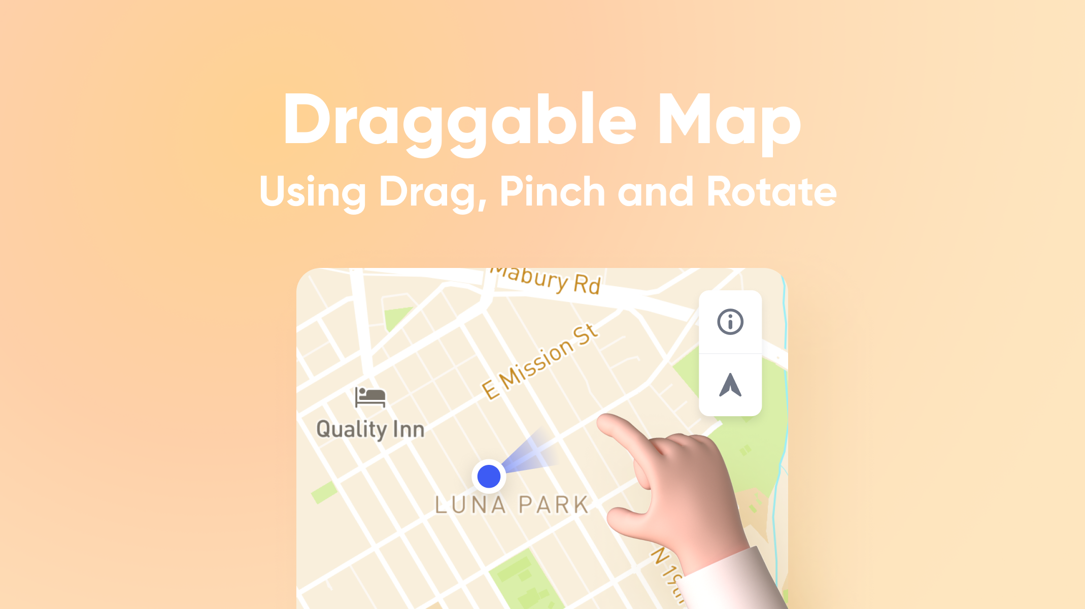 Draggable Map Using Drag, Pinch and Rotate Thumbnail