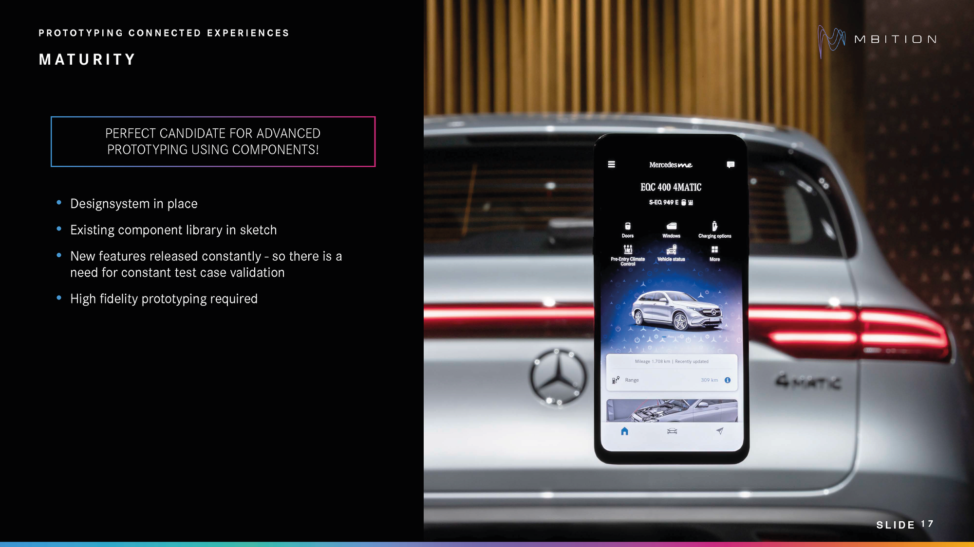 Why ProtoPie was the perfect candidate for prototyping the Mercedes me App.