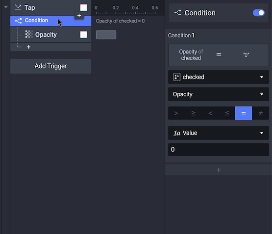 When the opacity value is set to 0, the checked layer disappears