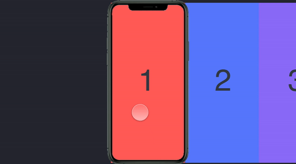 Scrolling pages from right to left - wrong effect gif