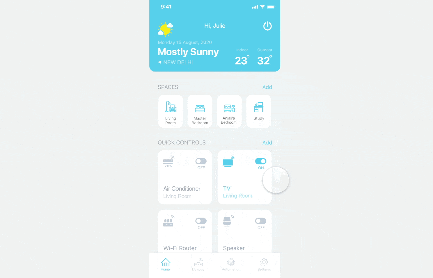 Omni - Smart Home App by Nilay Shukla