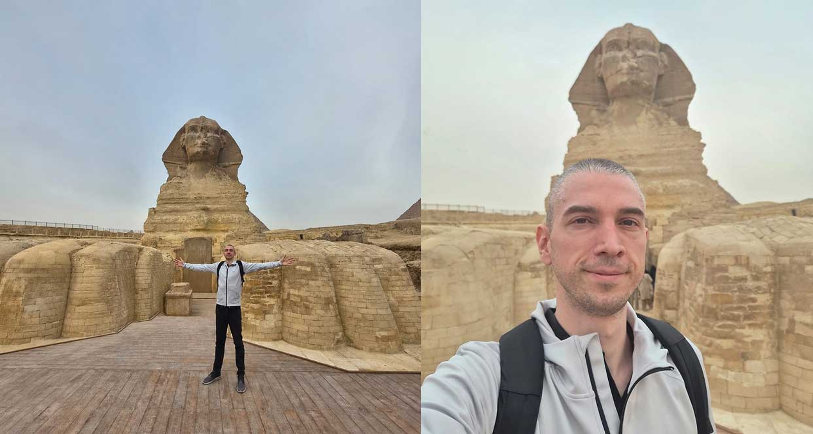 Bojan in front of Sphinx