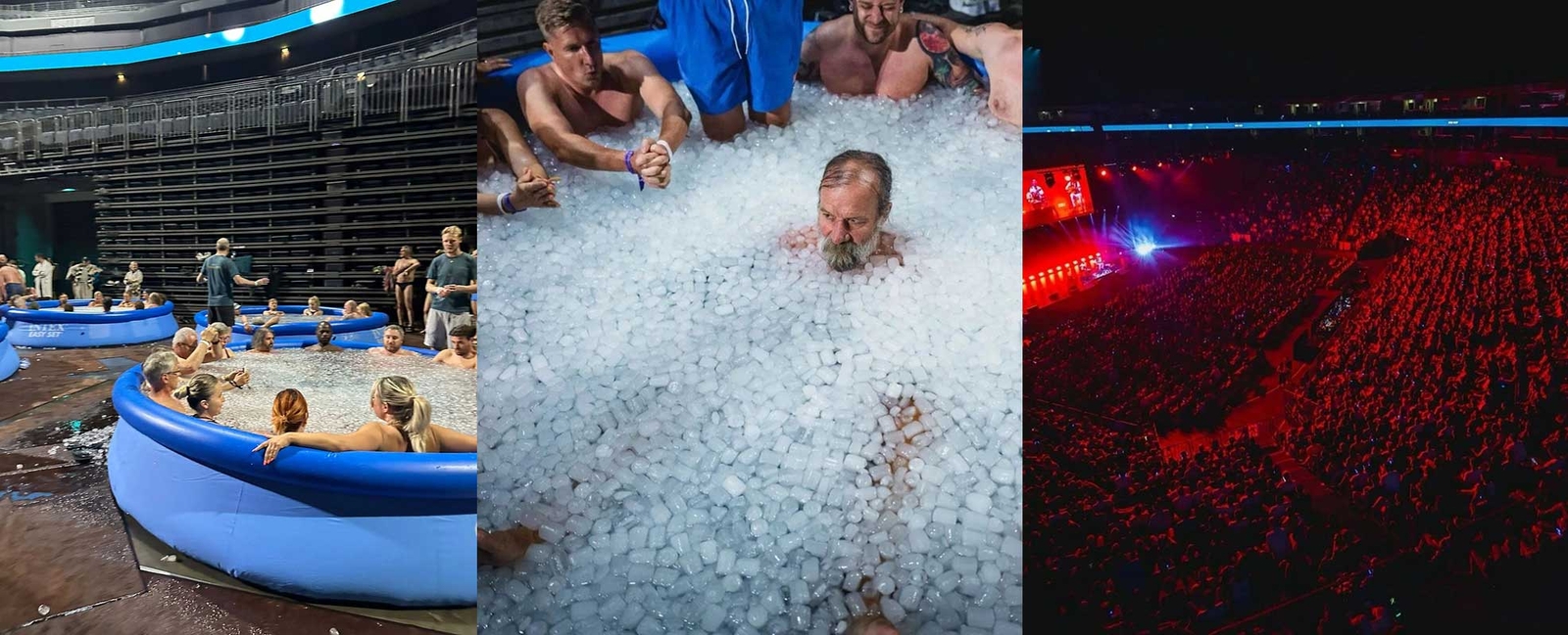 Two World Records in Ice with Wim Hof at the Lanxess Arena