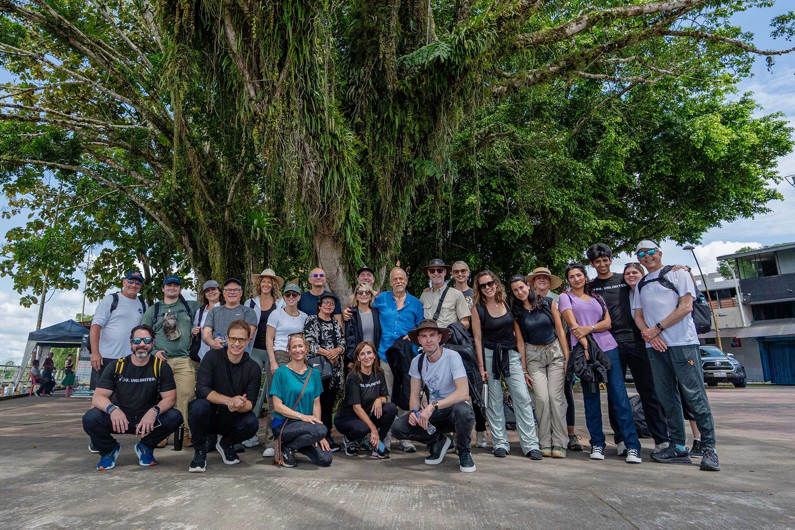 Amazon rainforest with Dave Asprey supporting photo from Unlimited life experience.
