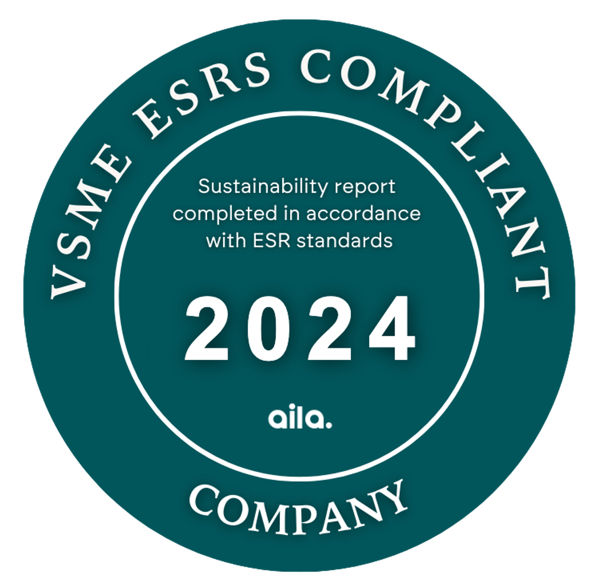 VSME ESRS badge. Once the VSME report is completed, you can download the VSME ESRS reported badge and use it, for example, on your website and in other publications