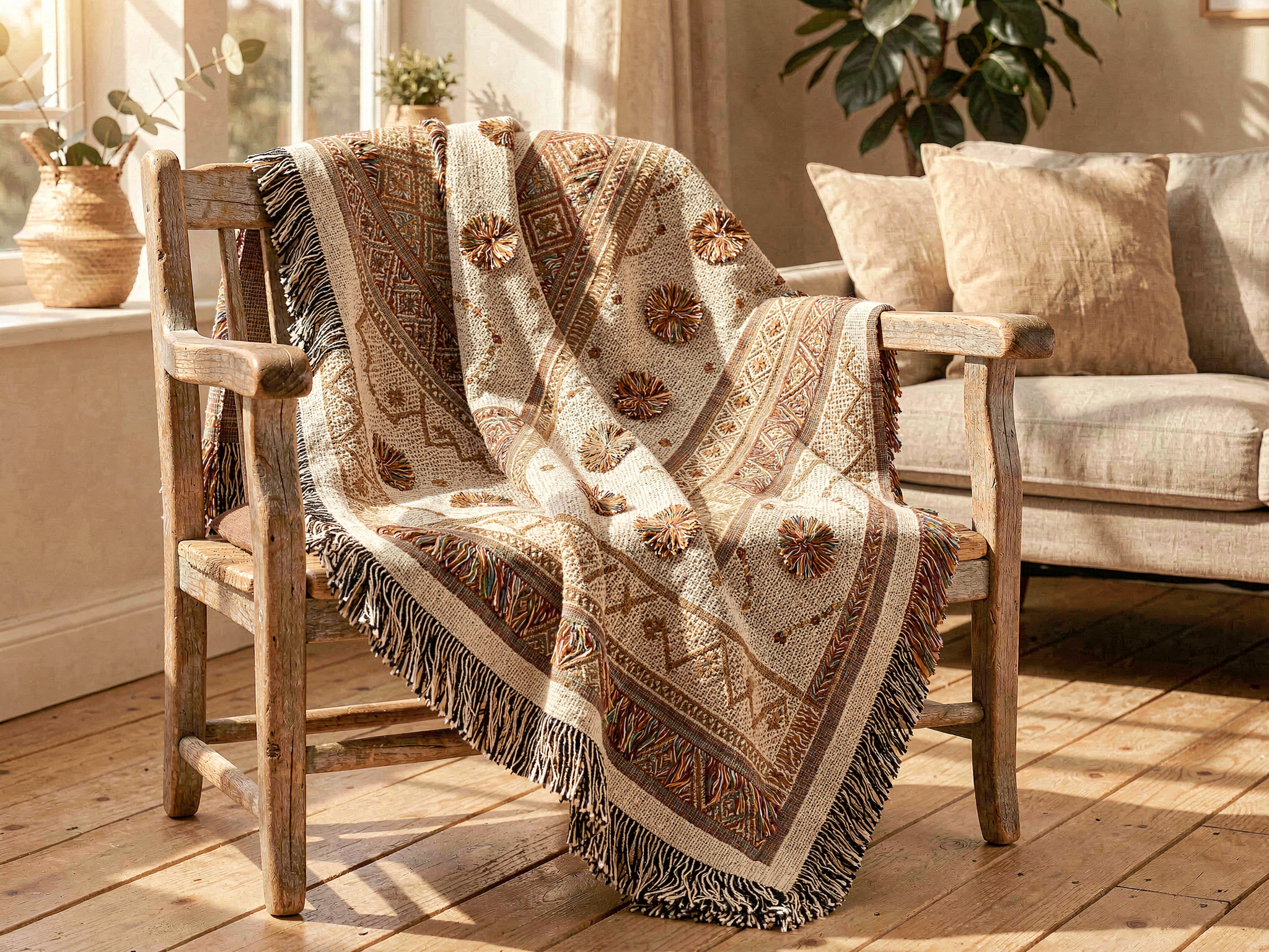 Woven Blanket Mockup preview 2