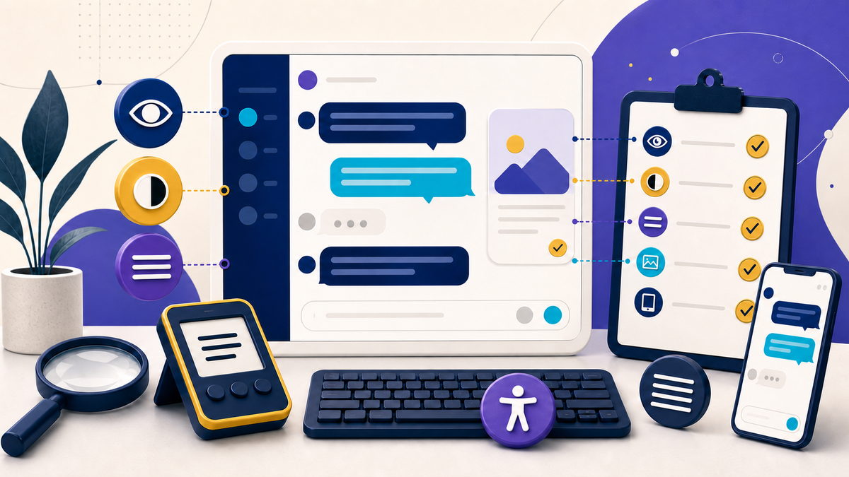 Chat Screenshot Accessibility Checklist: Text, Contrast, Order, and Alt Text