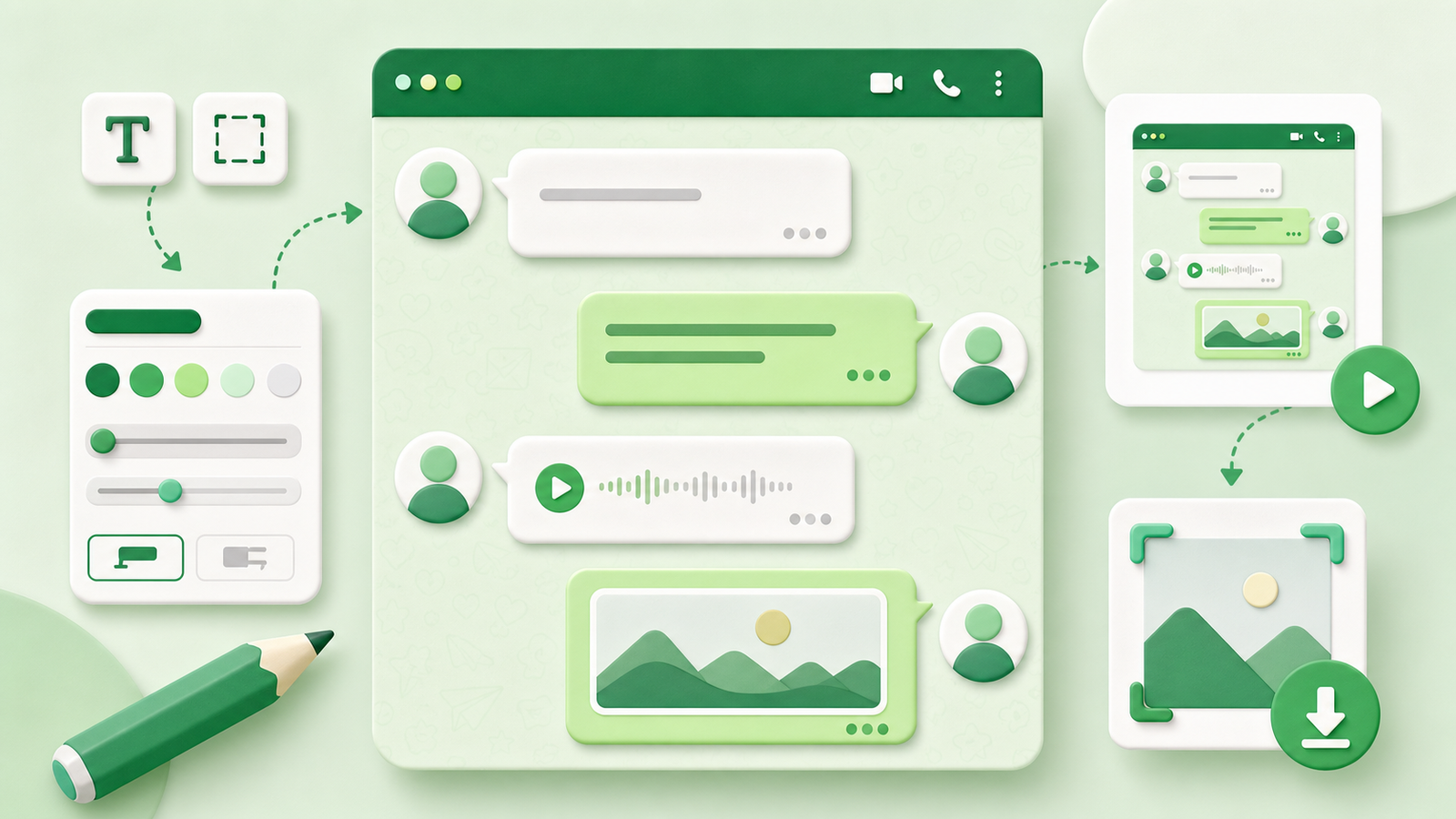 如何免费制作 WhatsApp 风格对话演示图