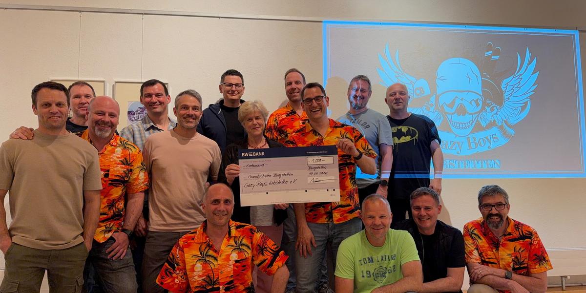 Crazy Boys Spenden für das Zirkusprojekt der Gemeinde Burgstetten