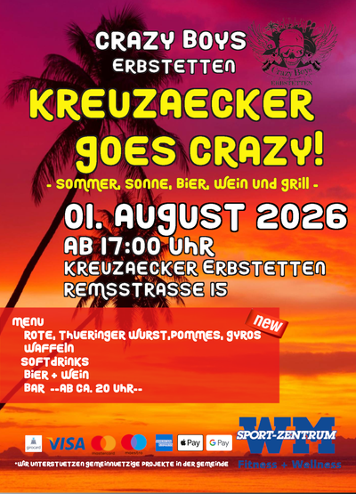 Plakat: Kreuzaecker goes Crazy VII - am 01.08.2026