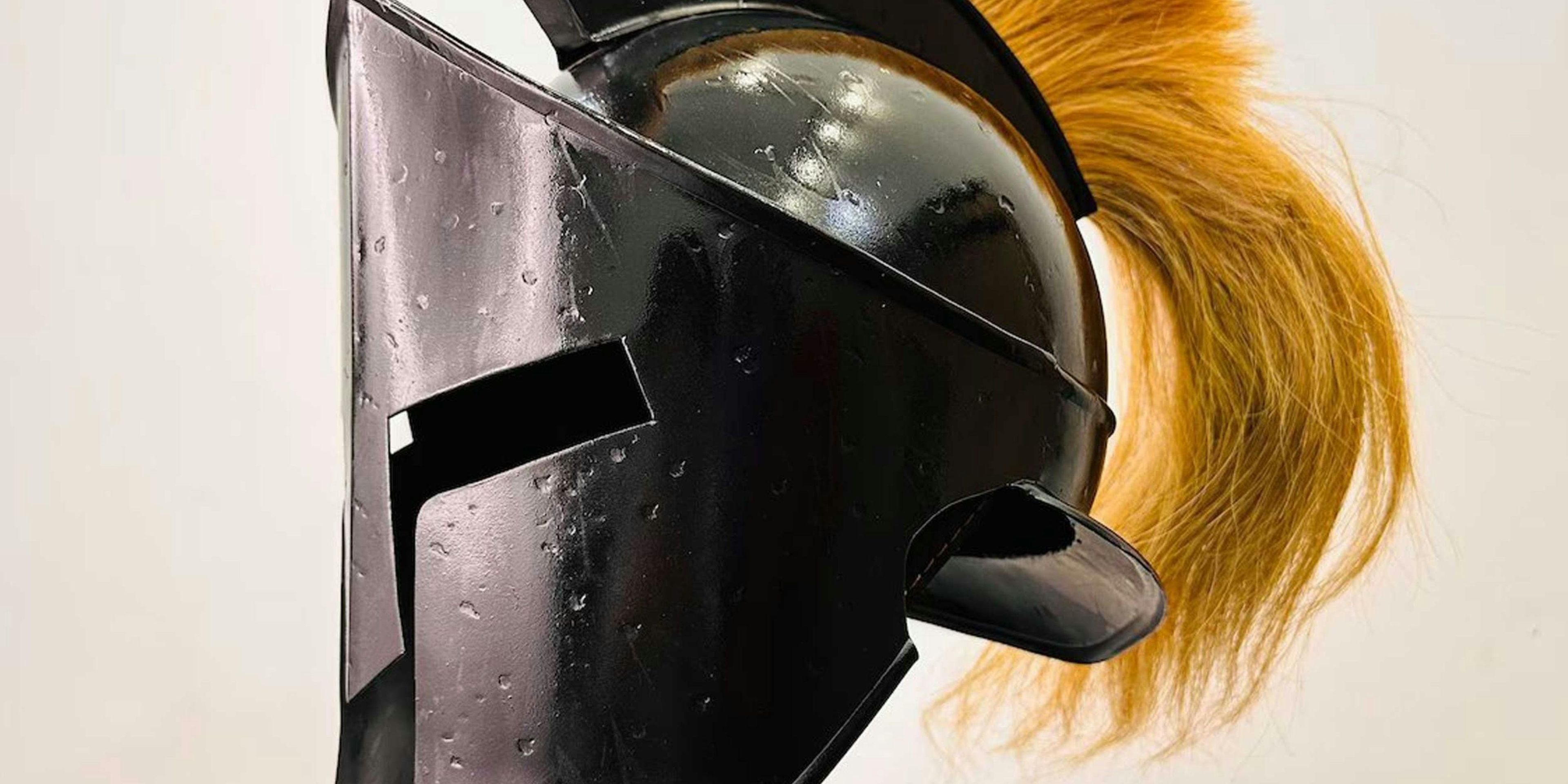 armor Helmet on a stand