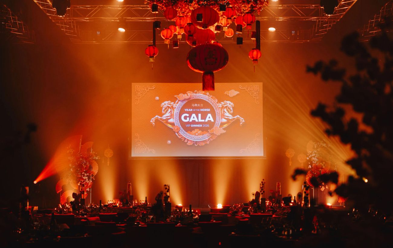 Lunar New Year at NZICC in Auckland, guests and the room, event photography by Sonna Studios