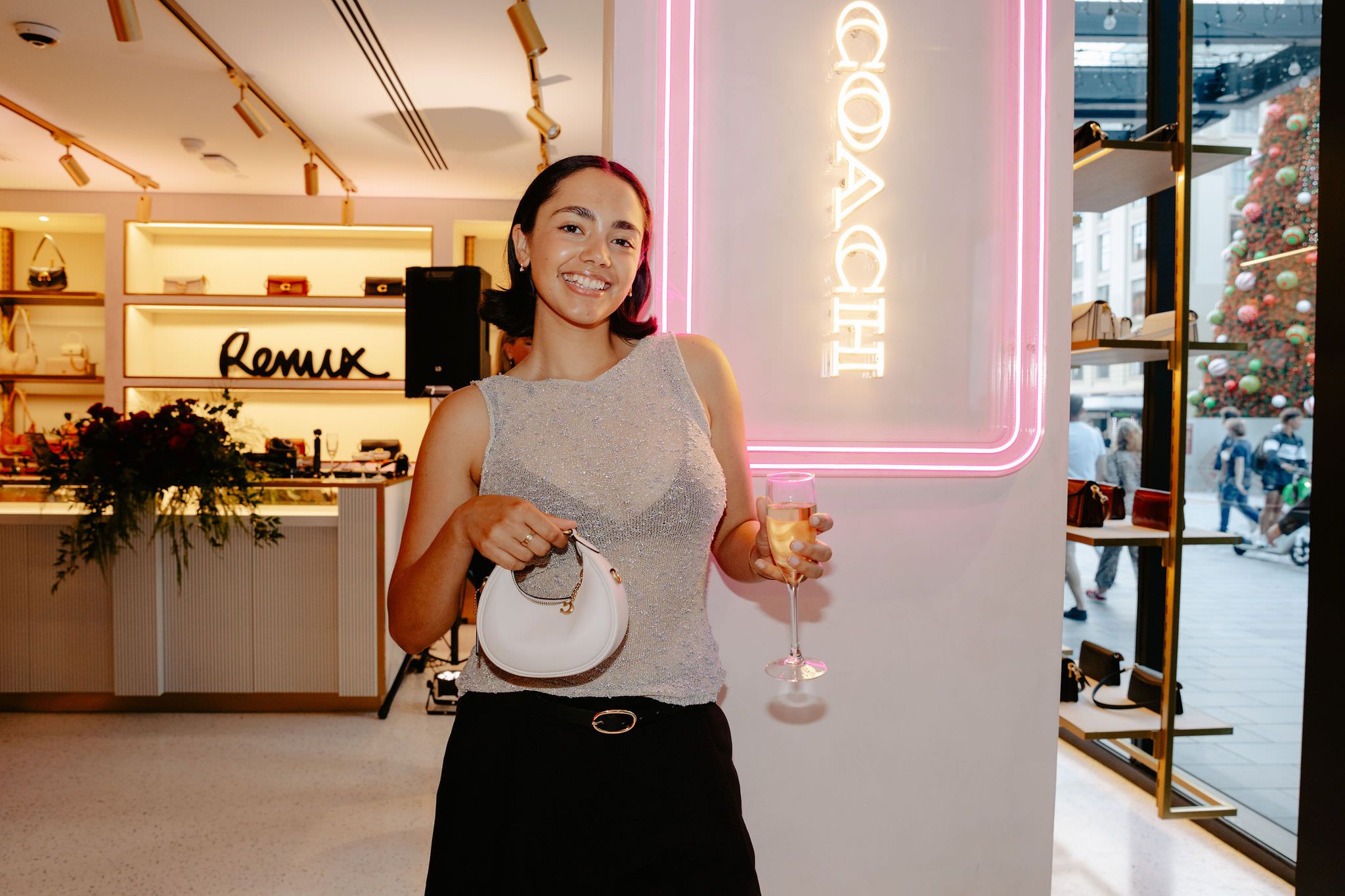 Coach Christmas event in Auckland, guests and the room, event photography by Sonna Studios