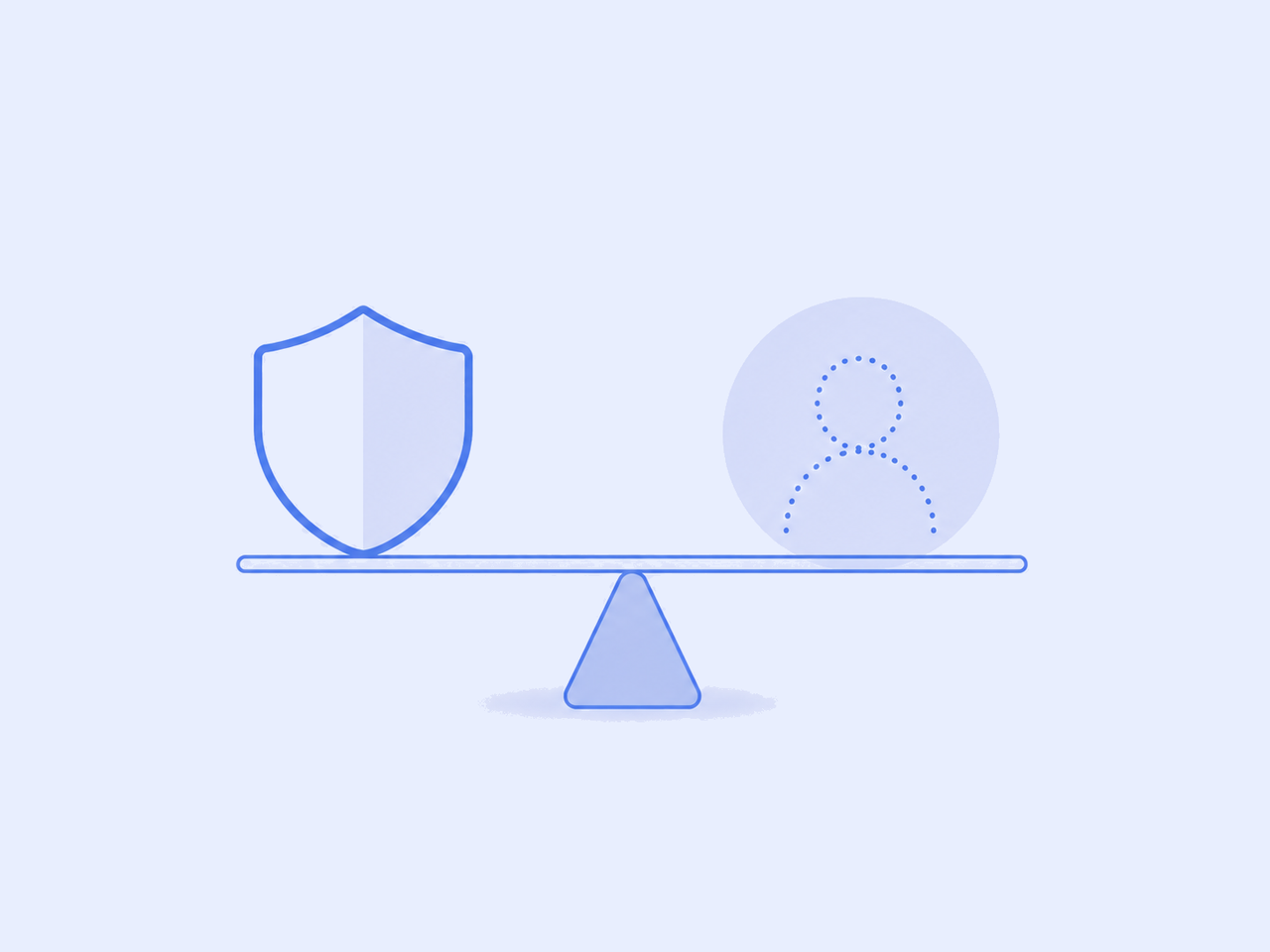 Agent access control weighed against accountability: a security shield balanced against the person behind an agent's action, the identity MCP still defines no field for.