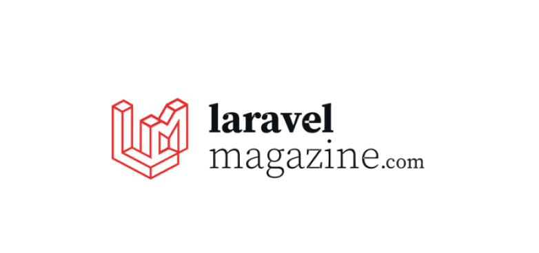 Logo-ul Laravel Magazine - monogram LM inspirat de logo-ul Laravel