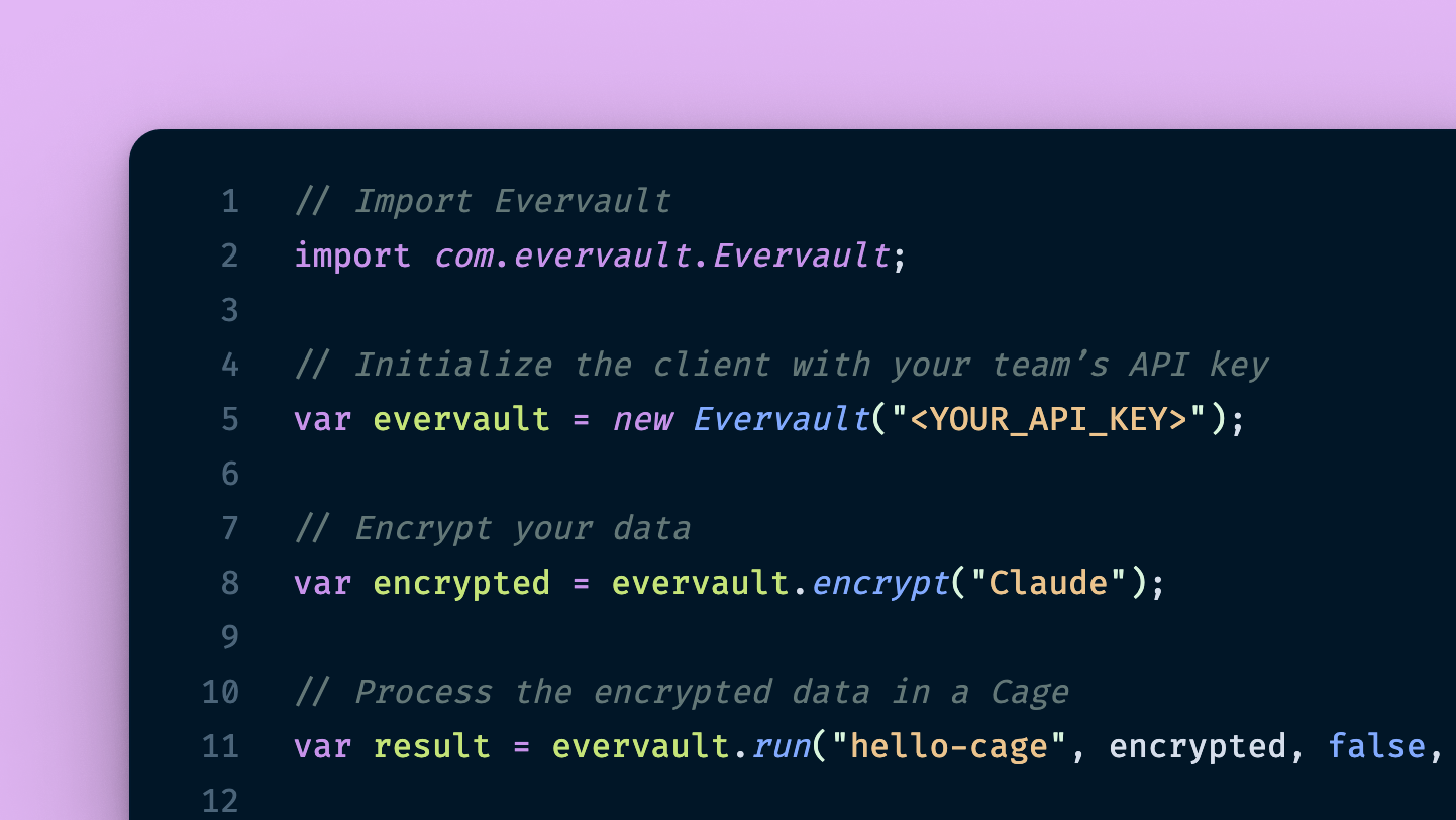 Introducing the Evervault Java SDK