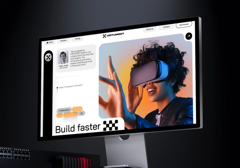 VIRTUMEET, branding & website