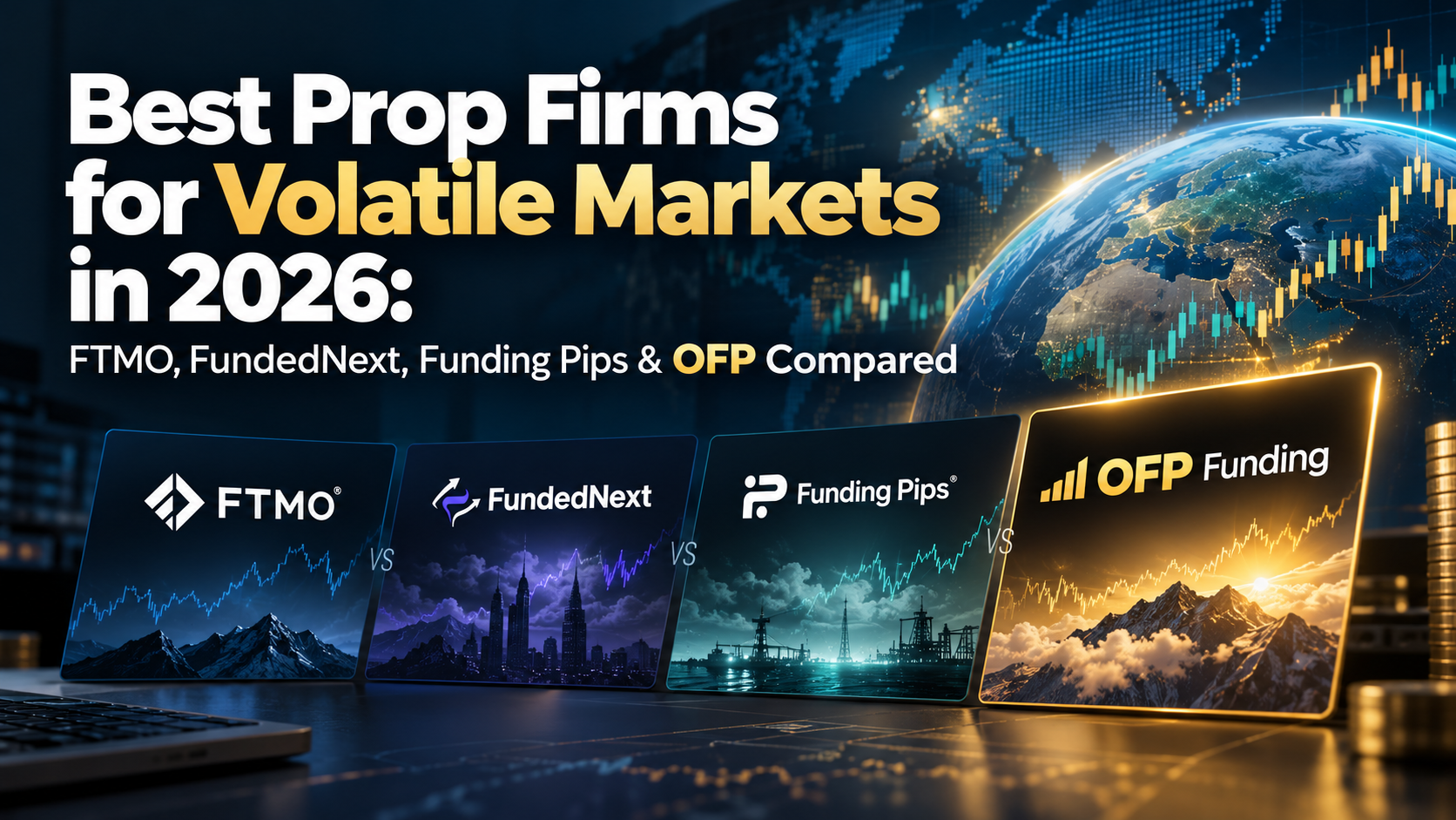 Best Prop Firms for Volatile Markets in 2026: FTMO, FundedNext, Funding Pips & OFP Compared