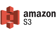 An amazon logo with a black background