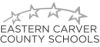 A black and white logo for eastern carver county schools