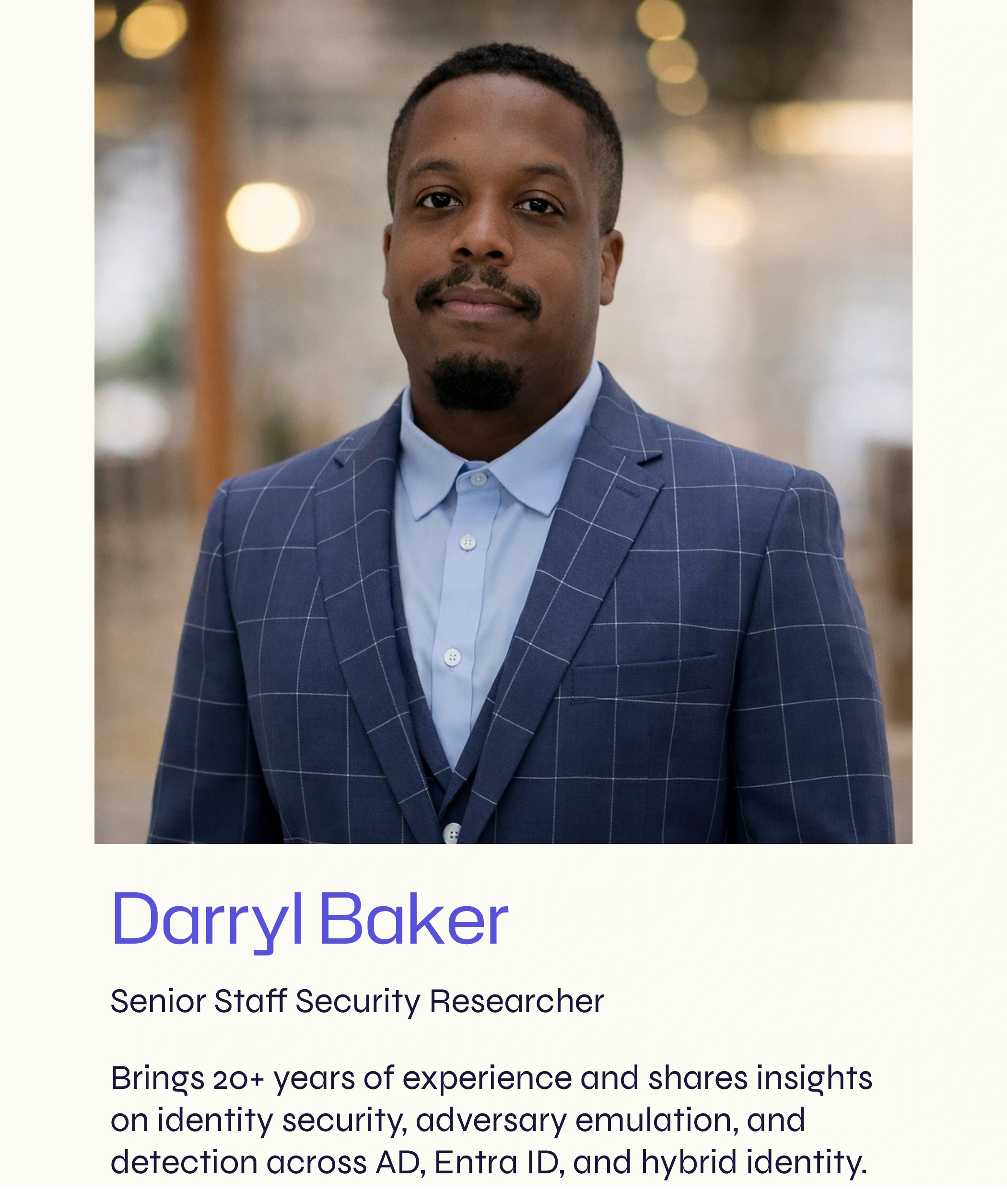 Darryl baker senior staff security researcher