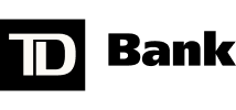 The letter d is white on a black background