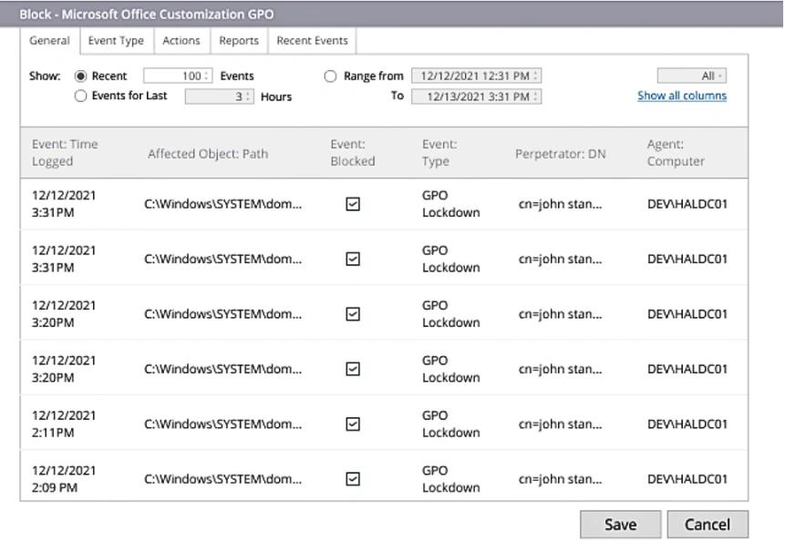 Real time threat blocking