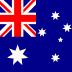 A close up of a british flag with stars on a blue background