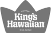 A black and white logo for king s hawaiian