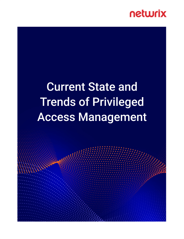 The cover of a book titled current state and trends of privileged access management