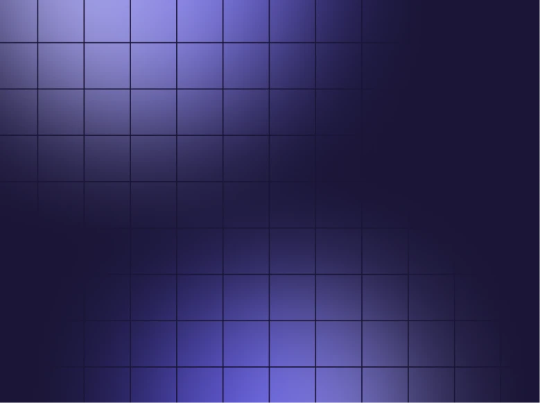 Um quadrado roxo com um olho brilhante nele