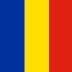 The flag of romania is blue yellow and red