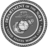 The seal of the united states marine corps is black and white