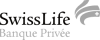 A black and white logo for banque prive