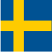 A blue and yellow flag with a yellow cross on it