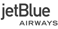 A black and white logo for jetblue airways