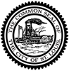 A circle with the words city of las vegas on it